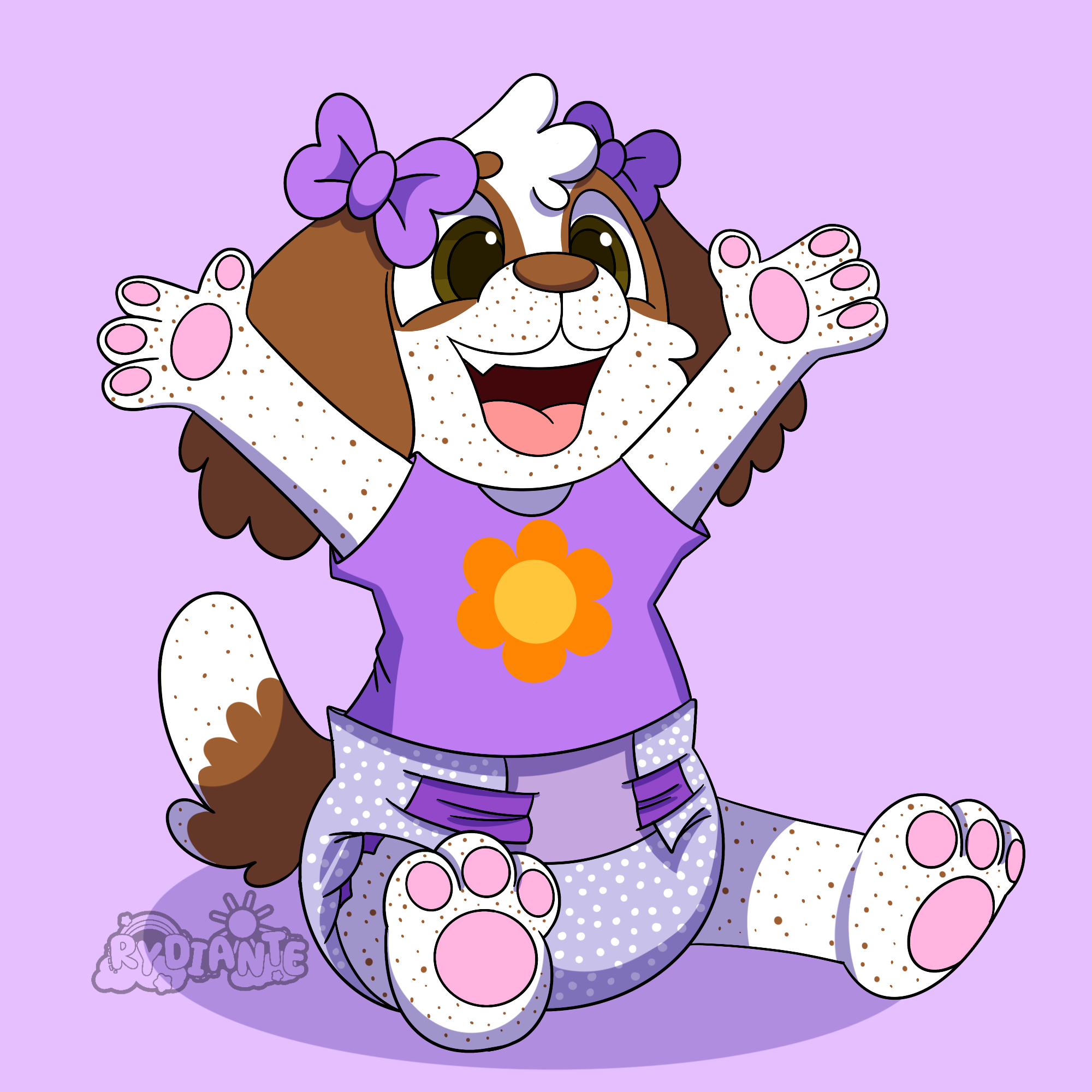 Puppy with Bows