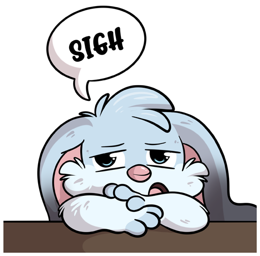 Sigh Sticker