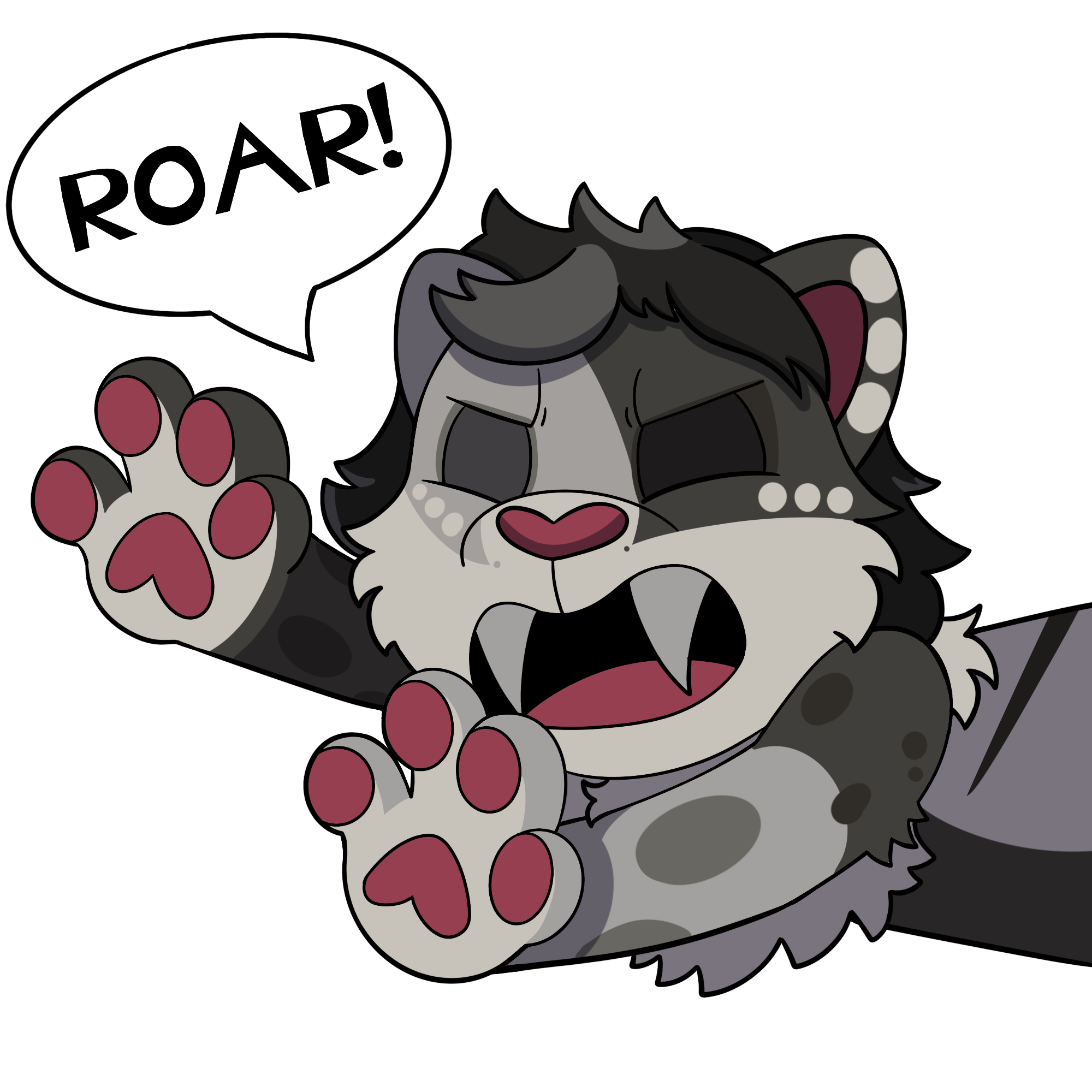 Roar Sticker