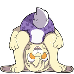 Upside Down Sticker Bunny