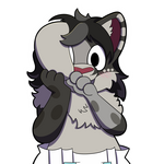 Shy Ear Sticker