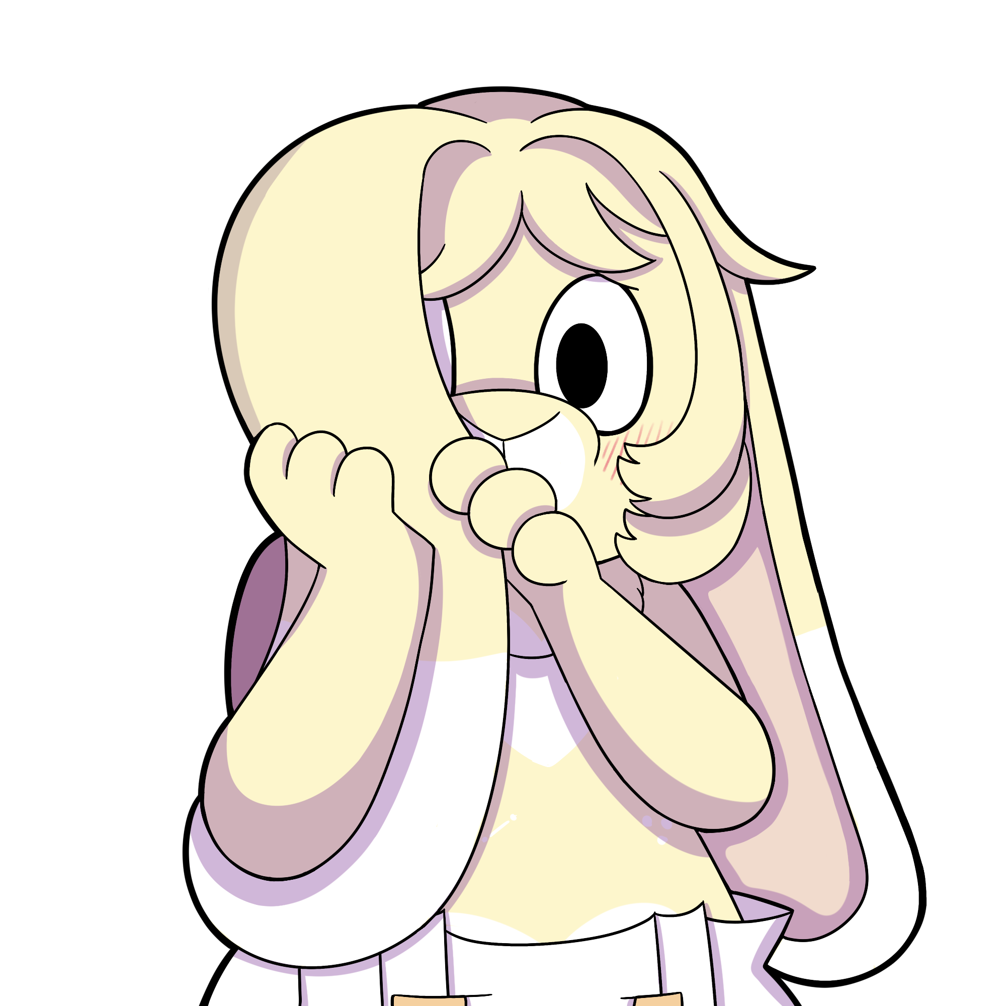 Shy Ear Sticker