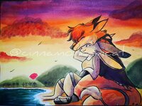 Ry Watercolor Sunset