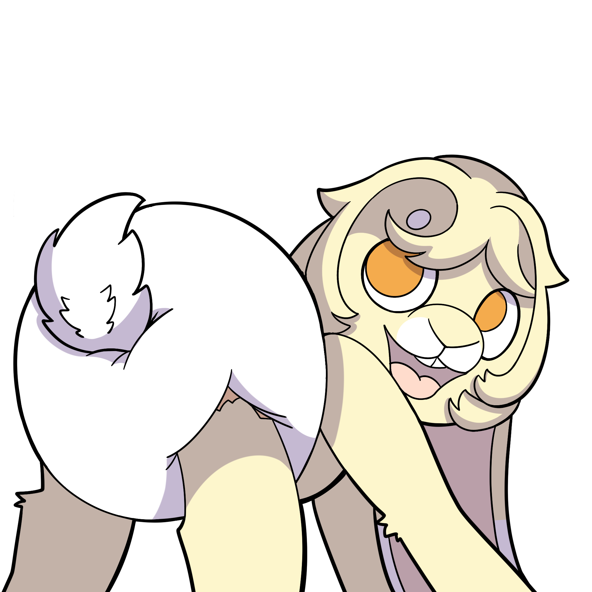 Diaper Butt Sticker YCH