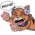 Roar Paw Sticker YCH