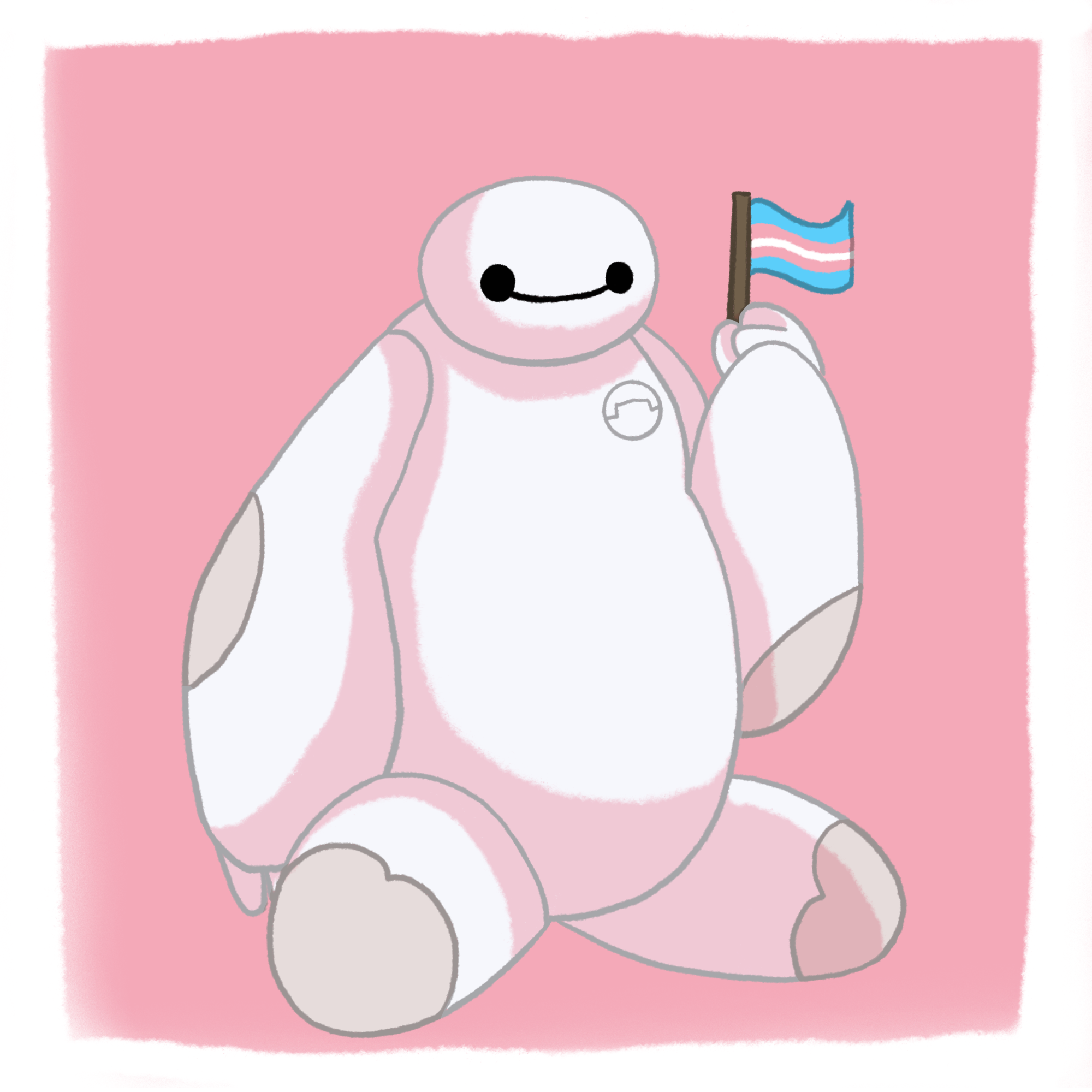 Trans Pride Baymax