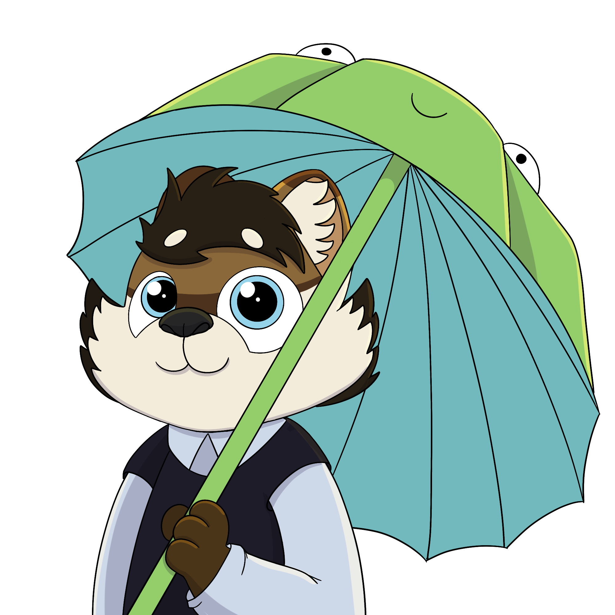 Umbrella Sticker YCH_2150