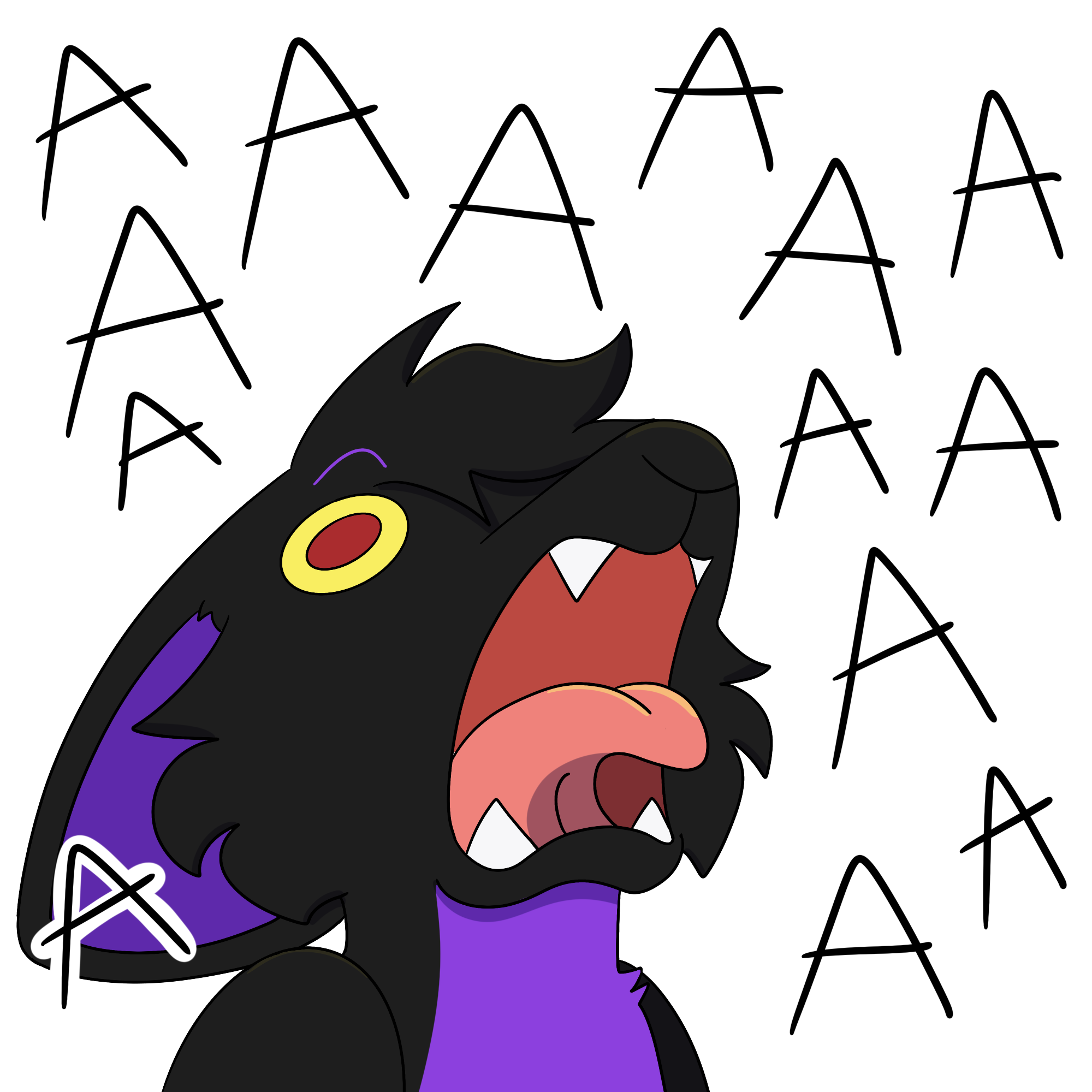 Scream Sticker YCH_2161