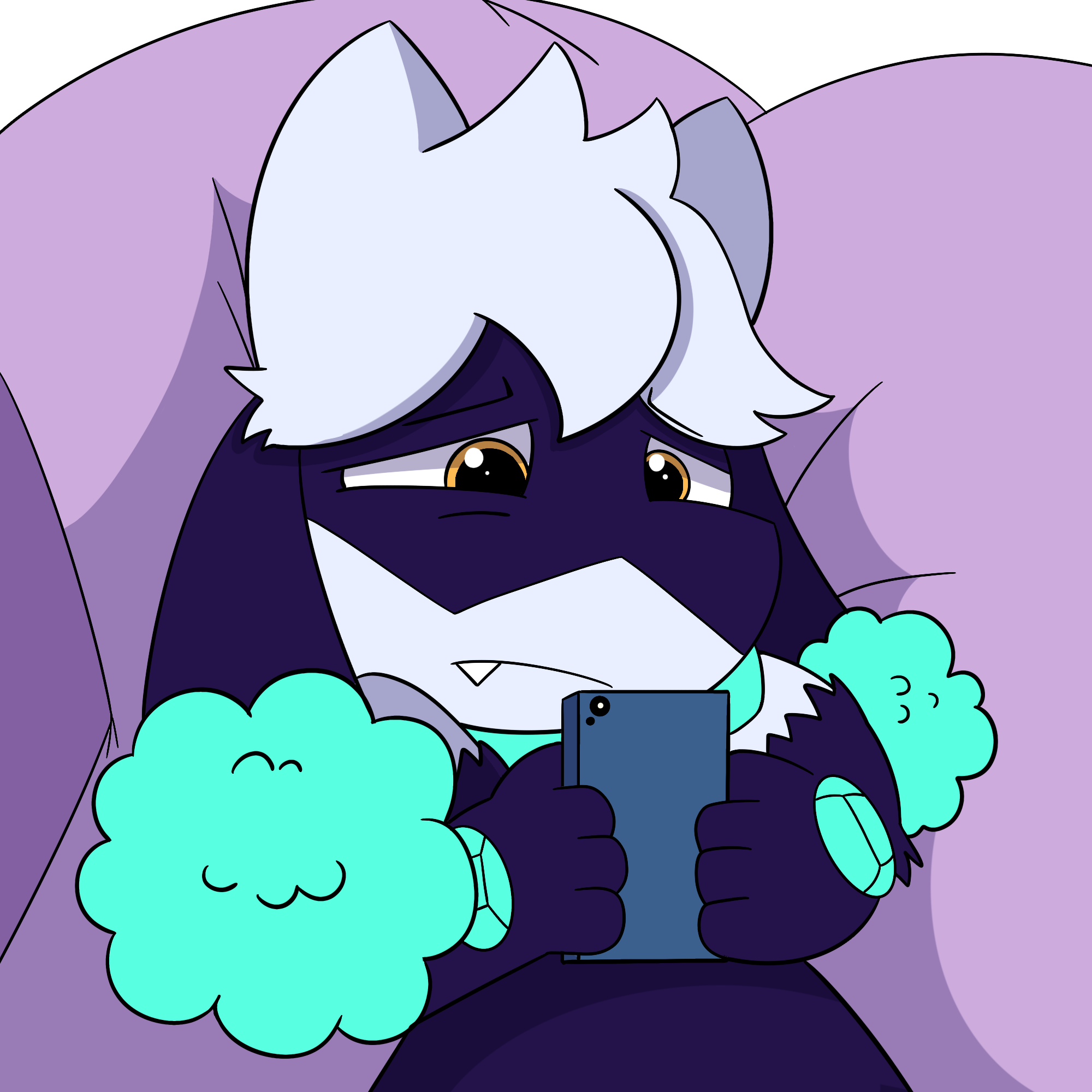 Phone Sigh Sticker YCH_2194