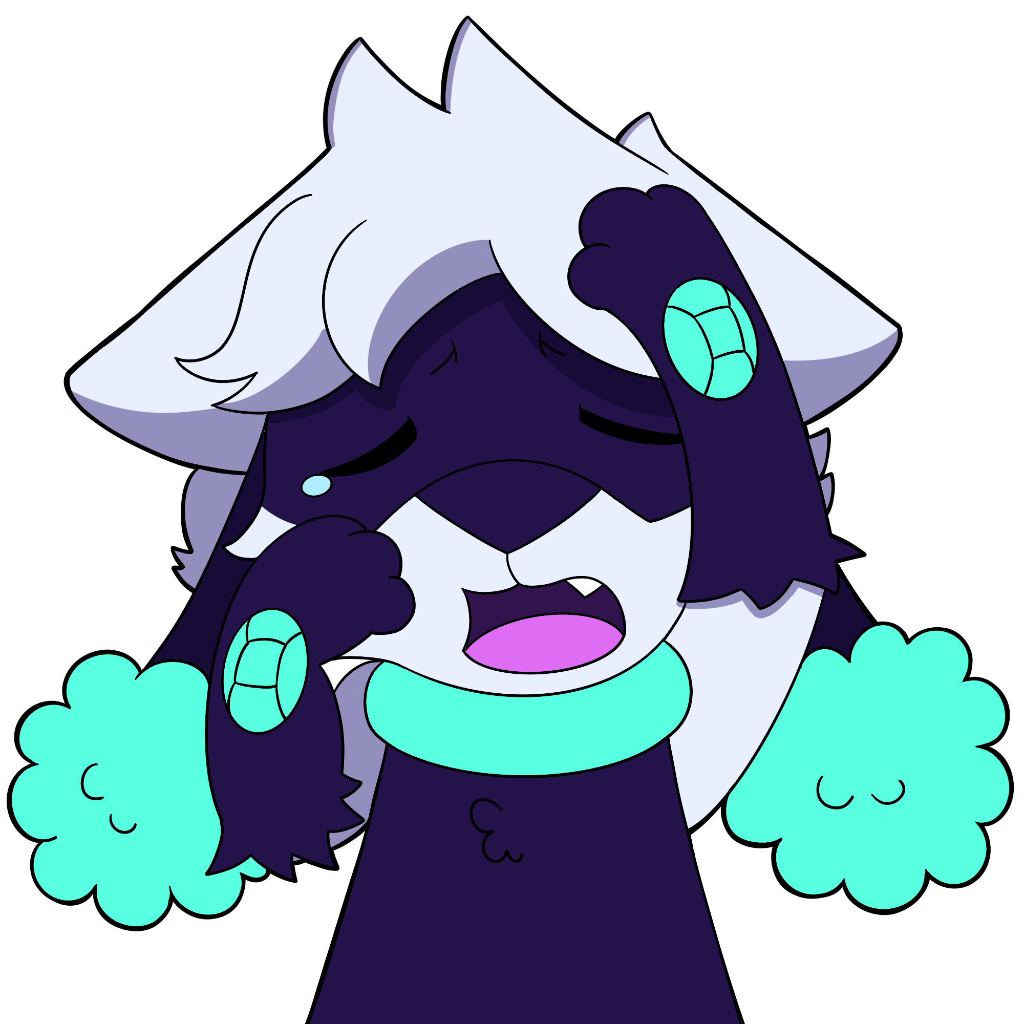Stretch Yawn Sticker YCH_2195
