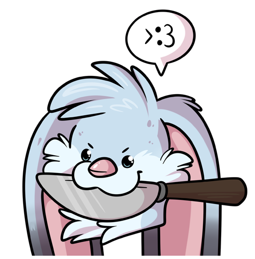 A Knife! Sticker_1587