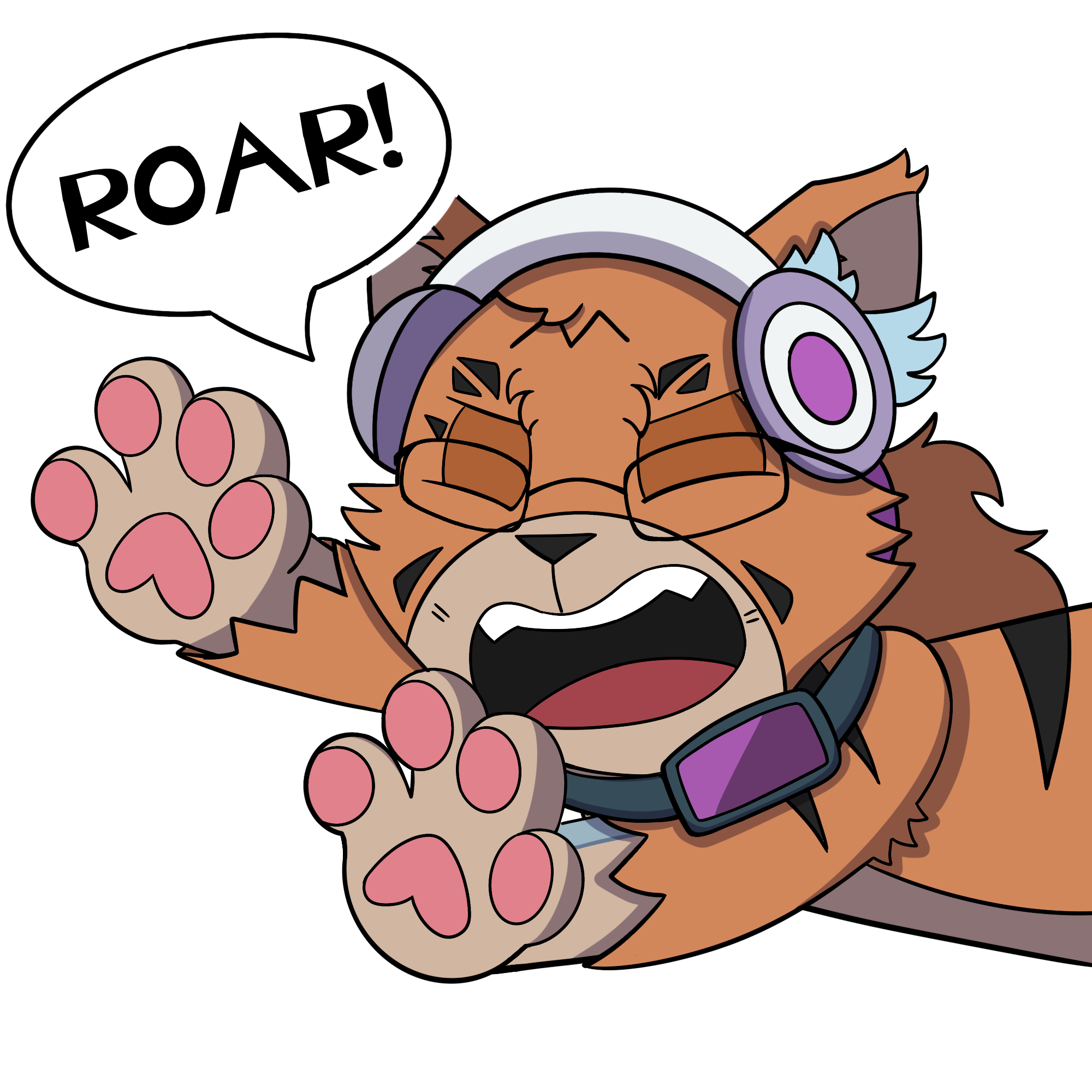 Roar Paw Sticker YCH_1996